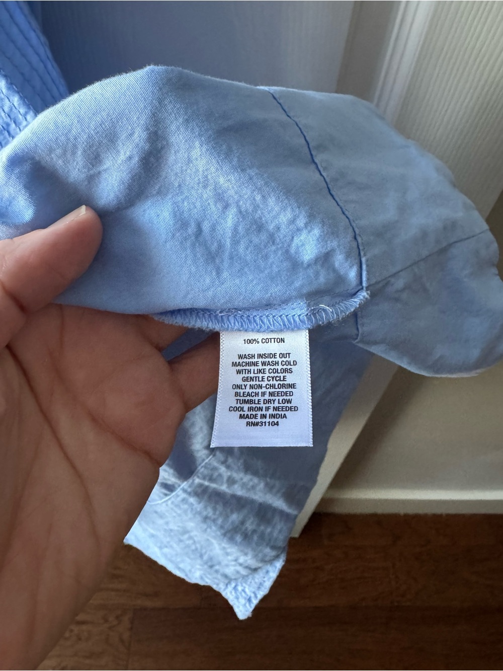Crown and Ivy Light Blue Shirt Dress with Tie Waist Midi Dress Large - Picture 9 of 9